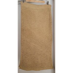 All:Row Women's Maxi Skirt Size L Tan Bohemian